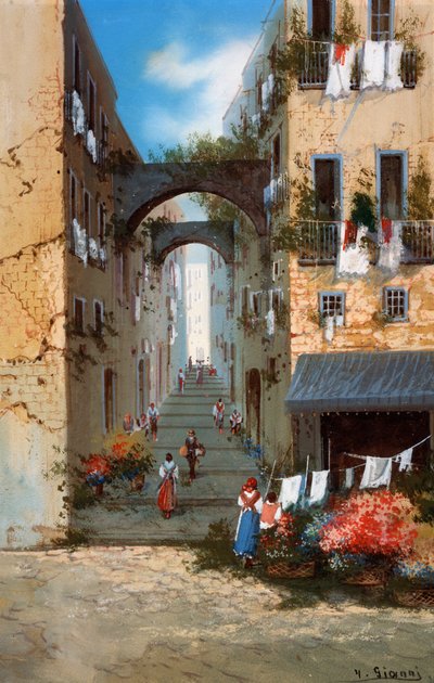 View of Naples by Neapolitan School