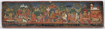 Buddhist manuscript cover by Nepalese School