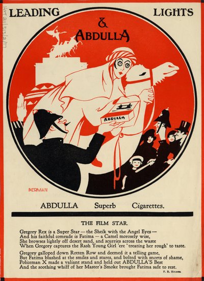 Abdulla Cigarettes, 1920s by Nerman