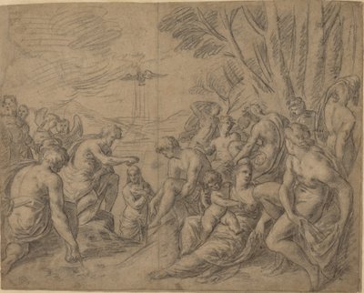 The Baptism of Christ by Netherlandish 16th Century