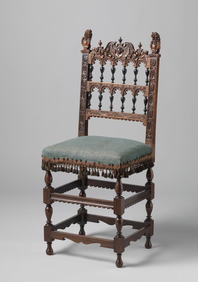 Carved chair, c. 1620-50 by Netherlandish School