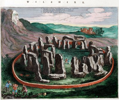 View of Stonehenge by Netherlandish School