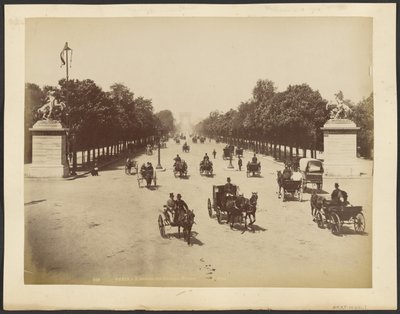 Paris: The Avenue of the Champs-Elysées by Neurdein freres