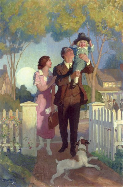 Arriving Home by Newell Convers Wyeth