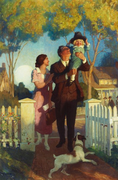 Arriving Home by Newell Convers Wyeth
