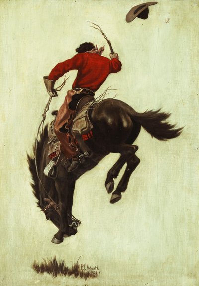 Bucking Bronco by Newell Convers Wyeth