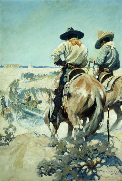 Supply Wagons by Newell Convers Wyeth