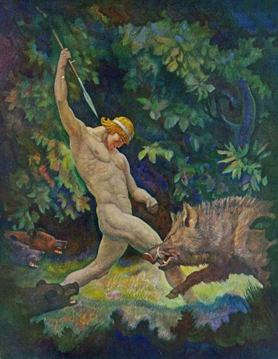 The Boar Hunt, 1929 by Newell Convers Wyeth