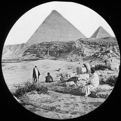 The Great Pyramids, Giza, Egypt, c. 1890 by Newton and Co