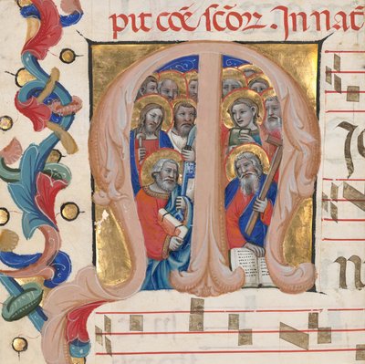 Initial M: The Apostles by Niccolò di Giacomo da Bologna
