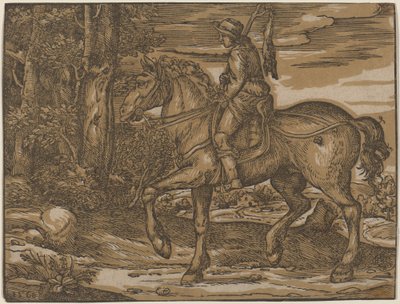 Hunter on Horseback by Niccolo Boldrini