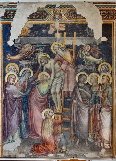 Deposition (detached fresco) by Niccolo di Pietro Gerini