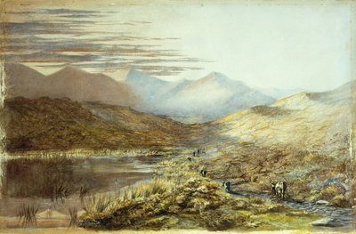 Lake Pukaki, New Zealand, 1872 by Nicholas Chevalier