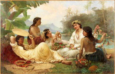 Sunny Climes, Tahiti by Nicholas Chevalier
