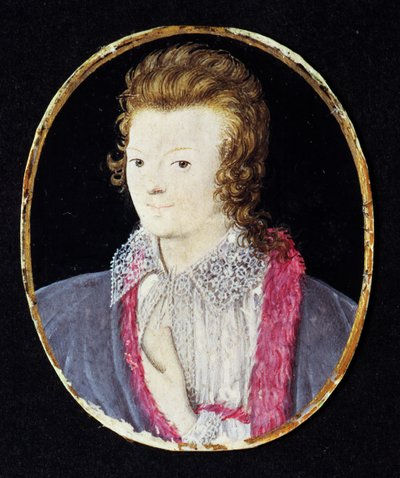 Unknown Youth, c.1595 by Nicholas Hilliard