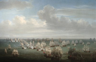 The Battle of Trafalgar by Nicholas Pocock