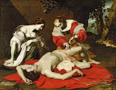 St Sebastian Tended by the Holy Irene by Nicholas Renieri