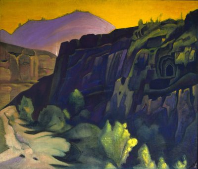Ajanta Caves, 1938 by Nicholas Roerich