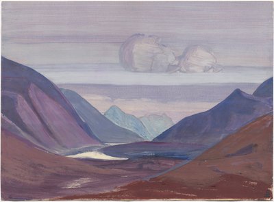 Chandra River, Study, 1931 by Nicholas Roerich