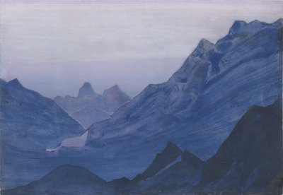 Himalayas, album leaf, 1934 by Nicholas Roerich
