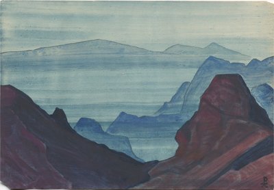 Himalayas, album leaf by Nicholas Roerich