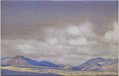 Mongolia, Hills of Chahar, 1936 by Nicholas Roerich
