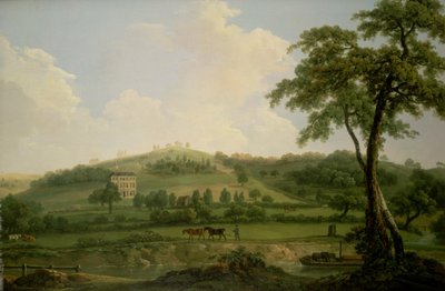 View of Oakage Hall, Colwich by Nicholas Thomas Dall