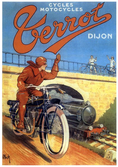 Terrot Motorcycles in Dijon, Advertising by Nick