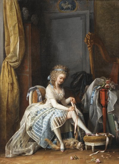 Woman at Her Toilette by Niclas II Lafrensen