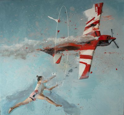 Hula-hoop plane by Nicola Pucci