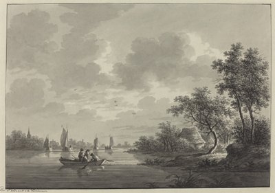 Ameide on the River Lek by Nicolaas Wicart