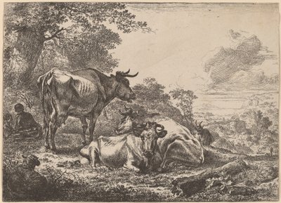 Resting Cows by Nicolaes Berchem