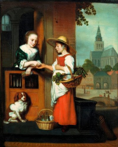 The Vegetable Seller by Nicolaes Maes