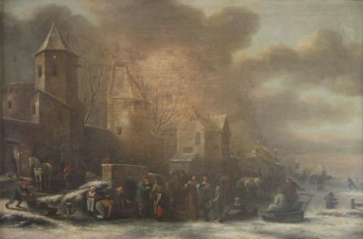 A Dutch Winter Scenery by Nicolaes Molenaer