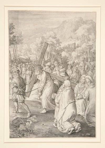 Christ Bearing the Cross (Passion Series) by Nicolaes de Bruyn