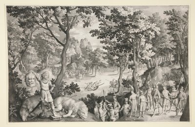 David and Goliath by Nicolaes de Bruyn