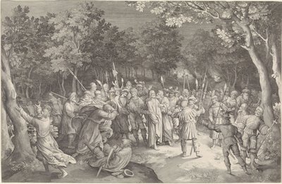 The Kiss of Judas and the Arrest of Christ by Nicolaes de Bruyn