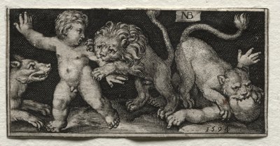 Lions Attacking Children by Nicolaes de Bruyn