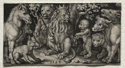 The King of Beasts by Nicolaes de Bruyn