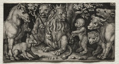 The King of Beasts by Nicolaes de Bruyn