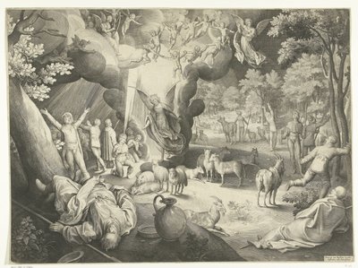 Annunciation to the Shepherds by Nicolaes de Bruyn