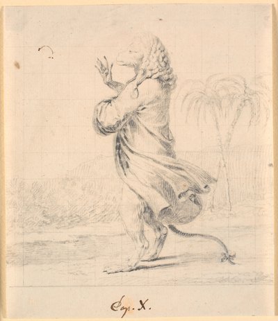 The Ape President in Martinia by Nicolai Abildgaard