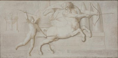 Achilles and the Centaur Chiron by Nicolai Abildgaard