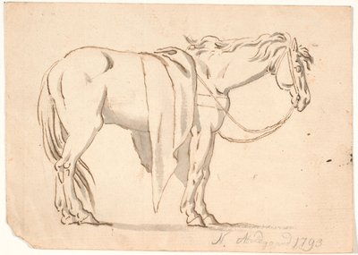 A Horse with a Blanket On by Nicolai Abildgaard