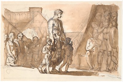 Hippias Leaving Athens with His Children by Nicolai Abildgaard