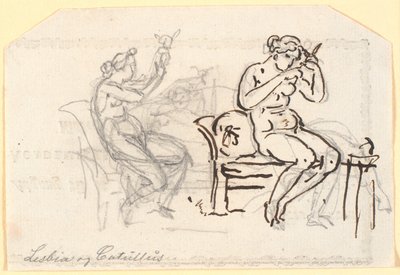 Lesbia and Catullus by Nicolai Abildgaard