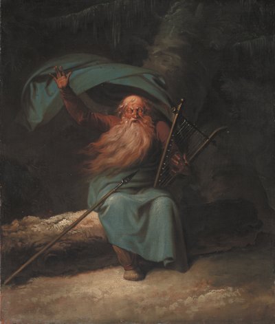 Ossian Singing His Swan Song by Nicolai Abildgaard