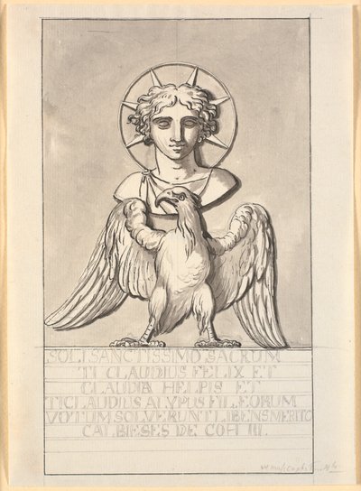 Image of the Sun God over an Eagle by Nicolai Abildgaard