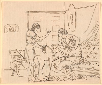 Study for Papirius and his mother by Nicolai Abildgaard