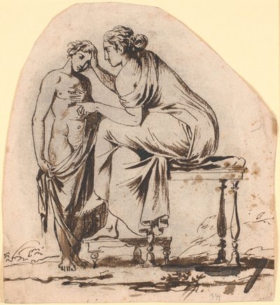 Draft for the Liberation Relief on the Freedom Monument by Nicolai Abildgaard